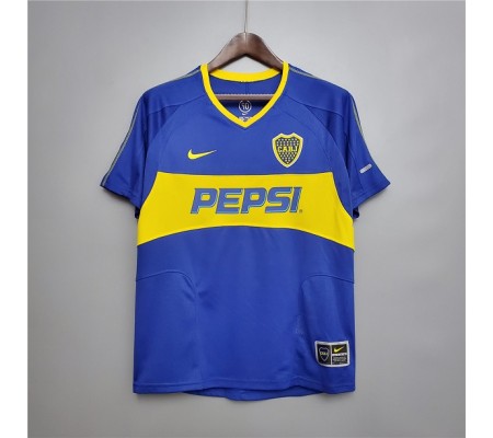 Boca Juniors 03/04 Home Dark Blue Soccer Jersey